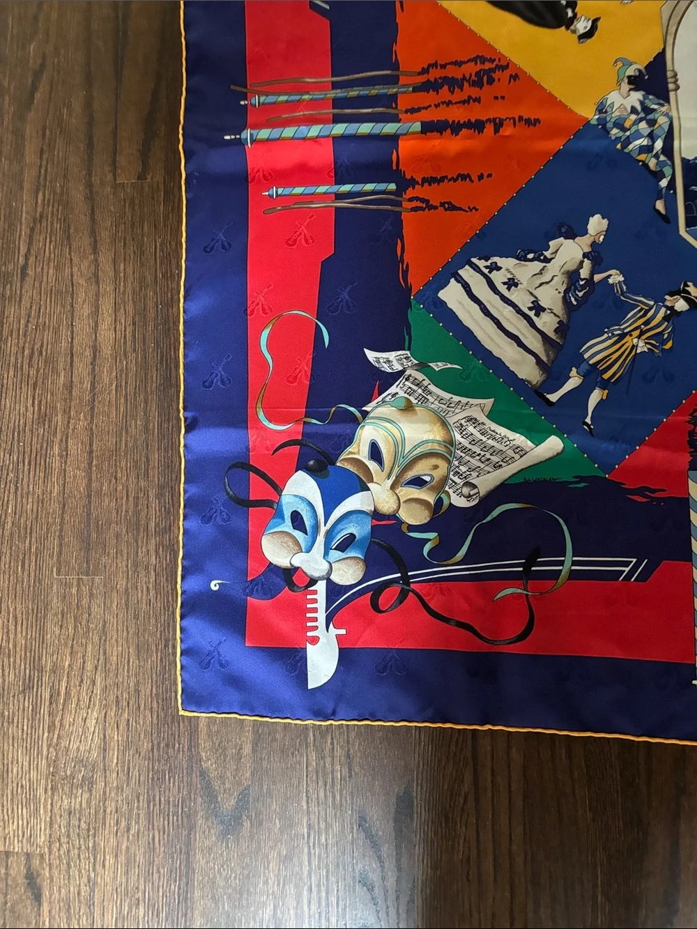 Hermes, silk carnival scarf